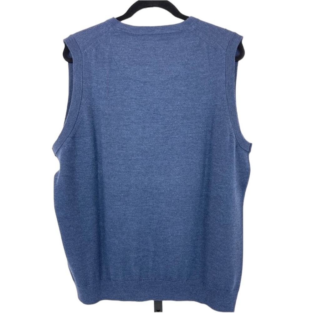 Nordstrom Merino Wool Vest XL Blue - Picture 6 of 12
